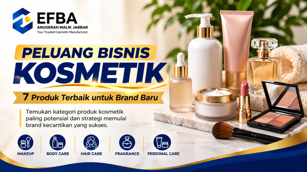 Peluang bisnis kosmetik dengan 7 produk terbaik untuk brand baru